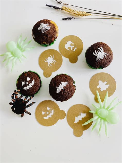 Halloween Schablonen F R Kuchen Kekse Muffins Oder Kaffee Einzeln