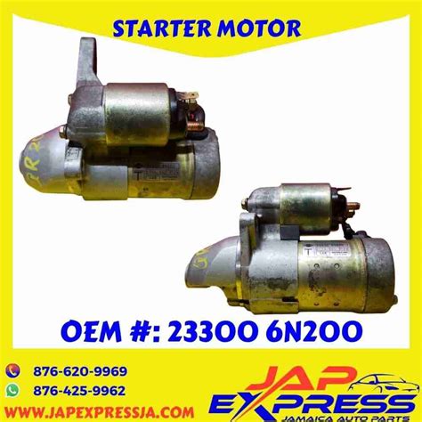 QR20 STARTER MOTOR ASSY NISSAN X TRAIL T30 SERENA TC25 ATLAS