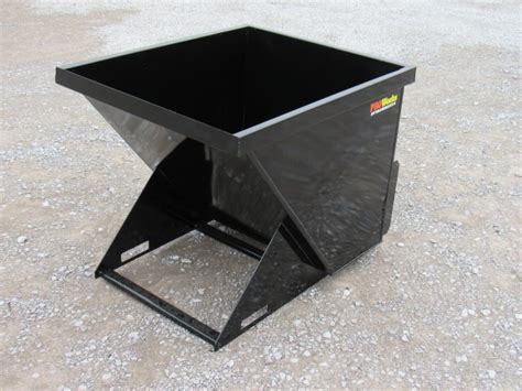 2 Cubic Yard Trash Hopper Dumpster Fits Skid Steer Quick Attach Skid