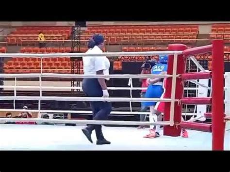 Boxe Combat De Khelif Hadjila En Quart De Finale Des Championnats D