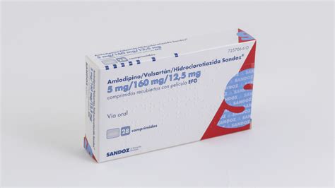 Amlodipino Valsartan Hidroclorotiazida Sandoz Efg Mg Mg Mg