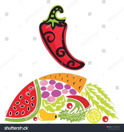 Red Hot Pepper Vector Illustration Stock Vector Royalty Free Shutterstock
