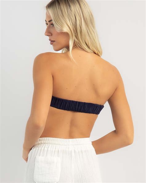 Mooloola Mona Dallis Tube Top In Navy Fast Shipping And Easy Returns City Beach Australia