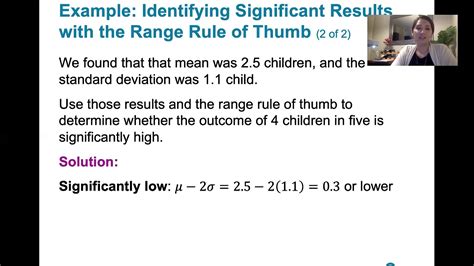 514 Discrete Probability Distributions The Range Rule Of Thumb And