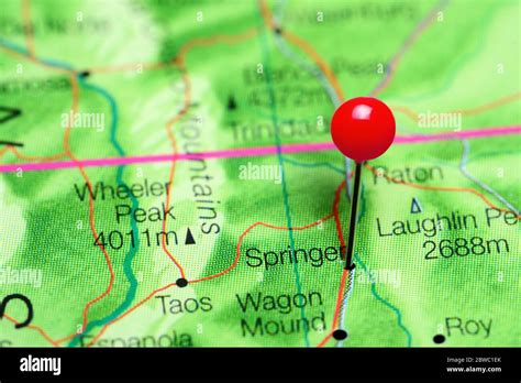 Map Of Springer New Mexico Hi Res Stock Photography And Images Alamy