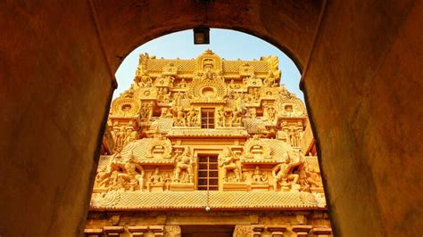 Tanjore Big Tempel Brihadeshwara Tempel In Tamil Nadu Oldest Ant