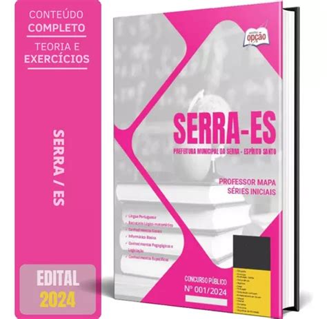 Apostila Concurso Serra Es Professor Mapa Séries Iniciais