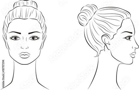 A Woman S Face With Different Hair Styles