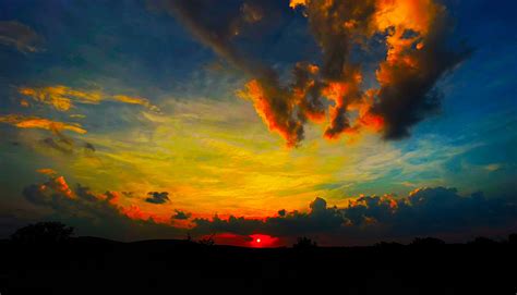 Brilliant Sunset Photograph By Kurt Foster Fine Art America