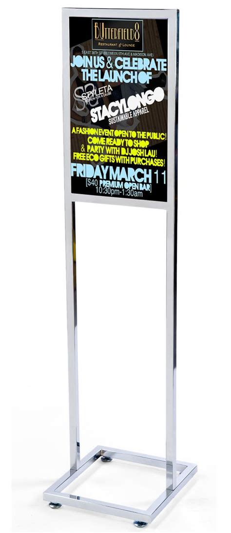 Poster Displays 14 X 22 Double Sided Sign Stand W Top Insert