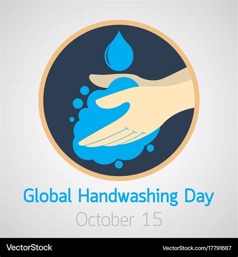 Global Handwashing Day Icon Royalty Free Vector Image