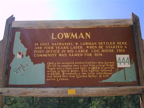 27 Lowman Historical Marker Idaho Adventure Motorcycle Club