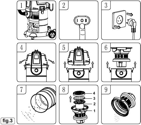 Sealey Pc300bl 30l Bagless Wet And Dry Industrial Vacuum Cleaner Instructions