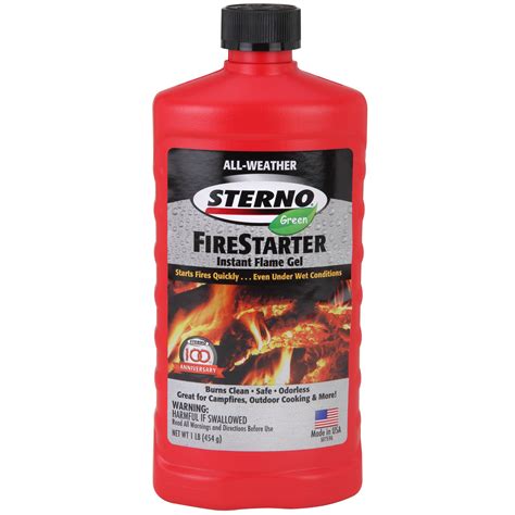 Sterno All-Weather Instant Flame Gel Fire Starter