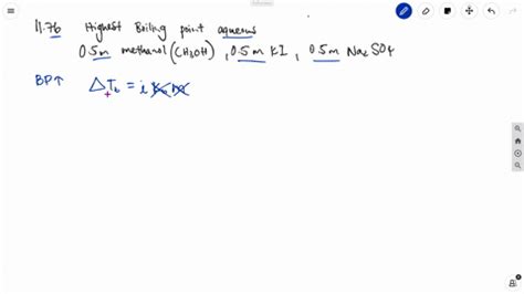 SOLVED Which Aqueous Solution Has The Highest Boiling Point 0 5 M