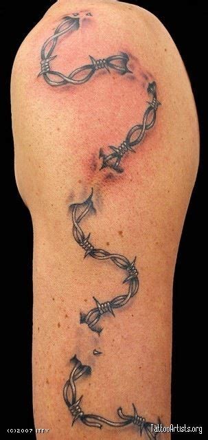 Barbed Wire Tattoo Design For Men