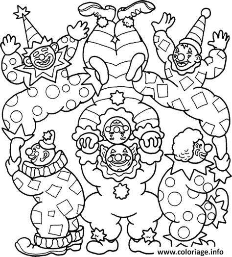 Coloriage Cirque Des Clowns Dessin Cirque Imprimer