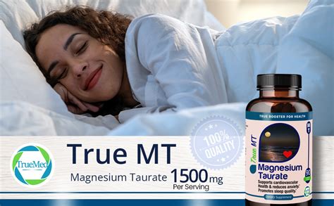 Truemed Magnesium Taurate Heart Health Stress Supports