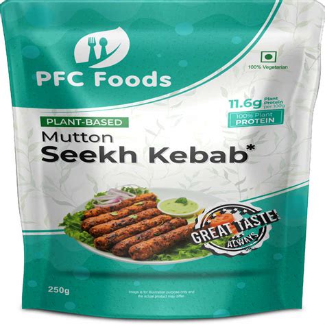 Buy PFC Foods Plant Based Mutton Seekh Kebab Online At Natures Basket