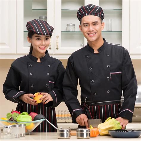 New Arrive Hotel Chef Service Baking Uniforms Long Sleeved Kitchen Chef Jacket Comfortable Chef