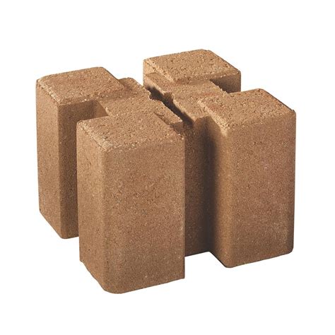 Oldcastle 7 5 In X 7 5 In X 5 5 In Tan Brown Planter Wall Block 16202336 The Home Depot