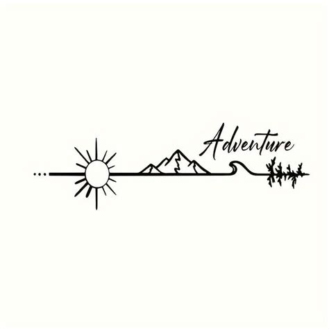 Camping Outdoors Adventure Vinyl Sticker Camper Van Suv Decoration