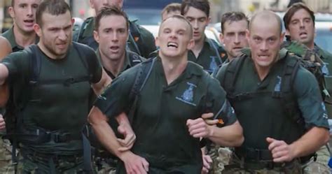 Royal Marines Attempt World Record Team Speed Ruck Rucking