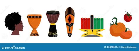 Kwanzaa Symbols Vector Illustration | CartoonDealer.com #16789830