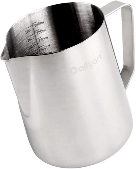 Amazon De Dailyart Milchk Nnchen Edelstahl Mit Speziellem Latte