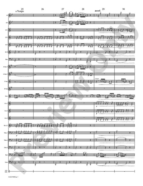 Hailstorm Solo Cornet And Concert Band Concert Band Conductor Score