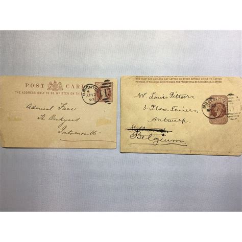 1800s London Original Postmarked Handwritten Envelope With P