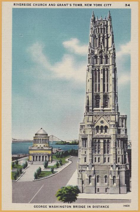 New York City Riverside Church Grants Tomb Geo Washington Bridge