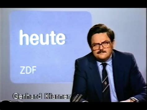 Heute Sendung Mit Gerhard Klarner Zdf Youtube