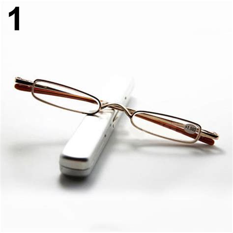 Bluethy Fashion Portable Reading Glasses Pen Tube Case 1 00 4 00 Diopter