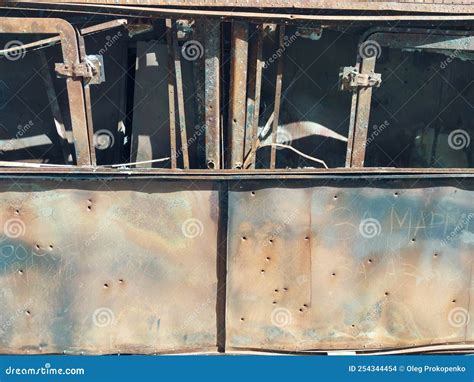 Equipo Militar Pesado Destruido En Combate Foto De Archivo Imagen De