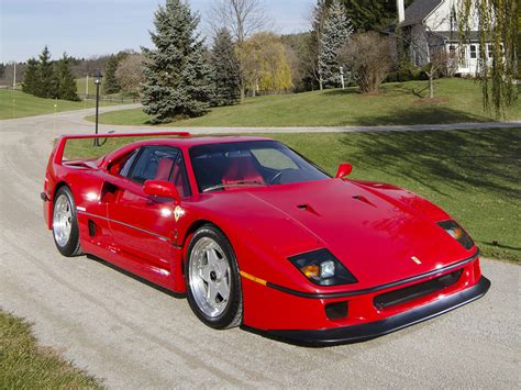 壁紙、フェラーリ、レトロ、道、1987 F40、赤、自動車、ダウンロード、写真