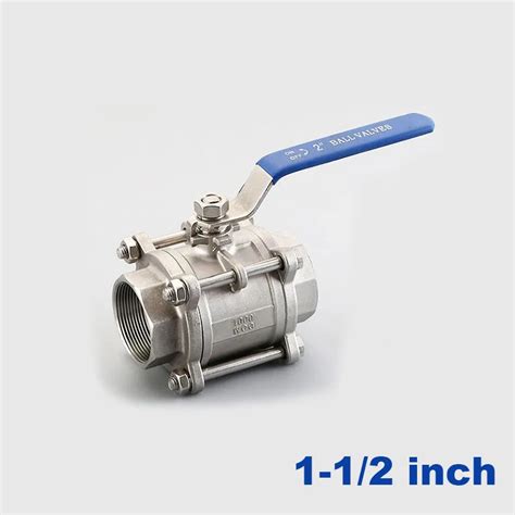 High Quality Type Three Stainless Steel Switch Ball Valve 1 1 2 Inch