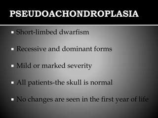 Pseudoachondroplasia Dwarfism