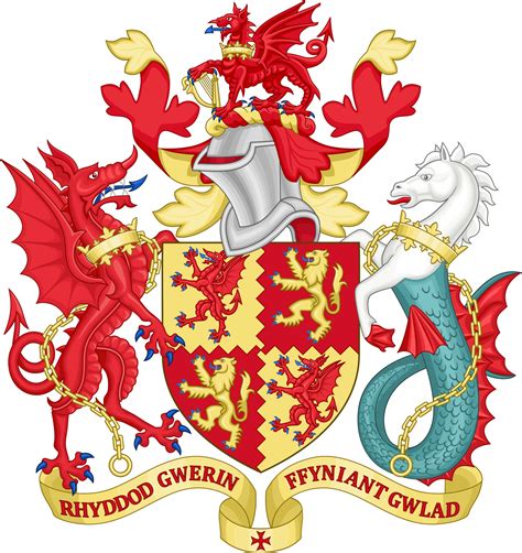 Coa Of Carmarthenshire Wales I Really Like The Design Rheraldry