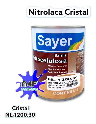 Laca De Nitrocelulosa Cristal Para Madera Sayer L Meses Sin Inter S