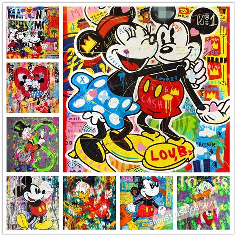 Disney Pintura De Diamante D Diy Dibujo De Pato Donald Mickey Mouse