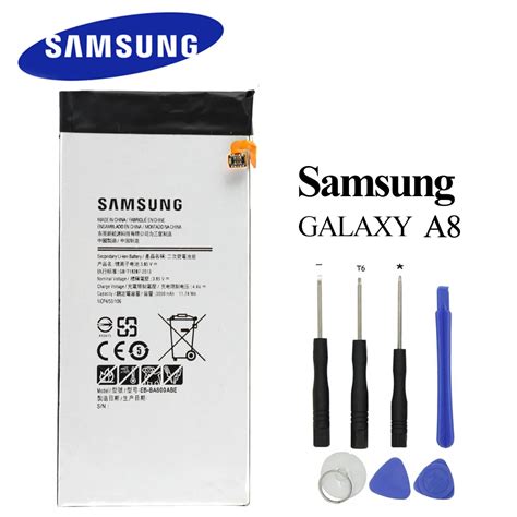 EB BA800ABE Originais Para Samsung Galaxy A8 A8000 A800F A800S A800Y