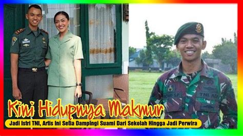 Jadi Istri TNI Artis Ini Setia Dampingi Suami Dari Sekolah Hingga Jadi