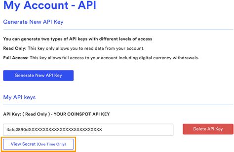 How To Set Up Api Key Coinspot