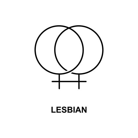 Lesbian Sign Vector Icon Vector Art At Vecteezy