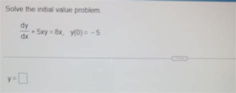 Solved Find The General Solution Of The Differential