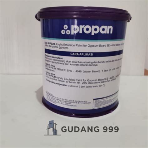 Cat Gypsum Cat Plafon Eco Gypsum Propan 5 Kg White Putih 4050