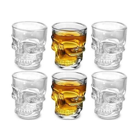 Vaso Whiskero Estilo Calavera Ml Set X Cristal Pack