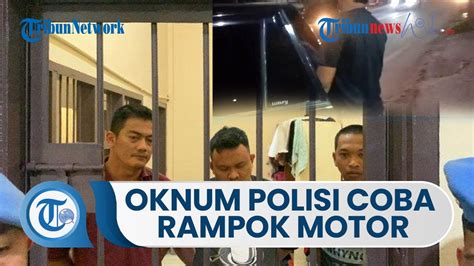 Tampang Oknum Polisi Yang Coba Rampok Sepeda Motor Warga Kini Jadi