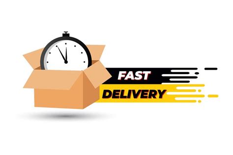 Premium Vector | Vector fast delivery logo with courier